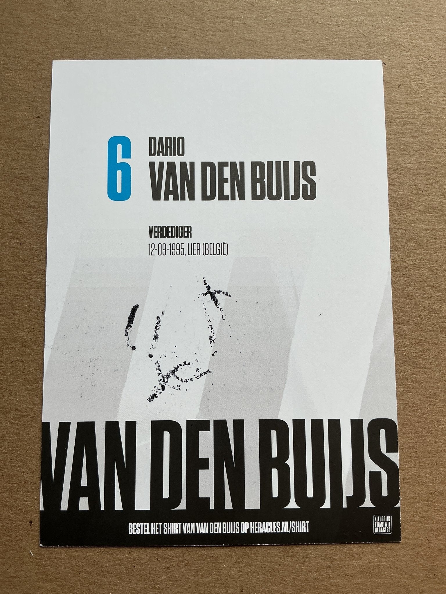 Dario Van Den Buijs, Belgium 🇧🇪 Heracles Almelo 2019/20 hand signed - Autographs-World
