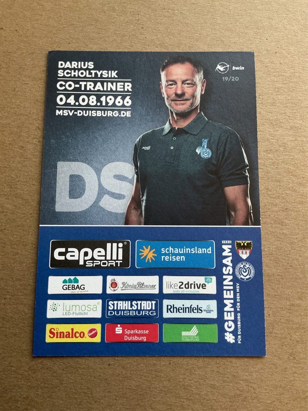 Darius Scholtysik, Germany 🇩🇪 MSV Duisburg 2019/20 hand signed - Autographs-World