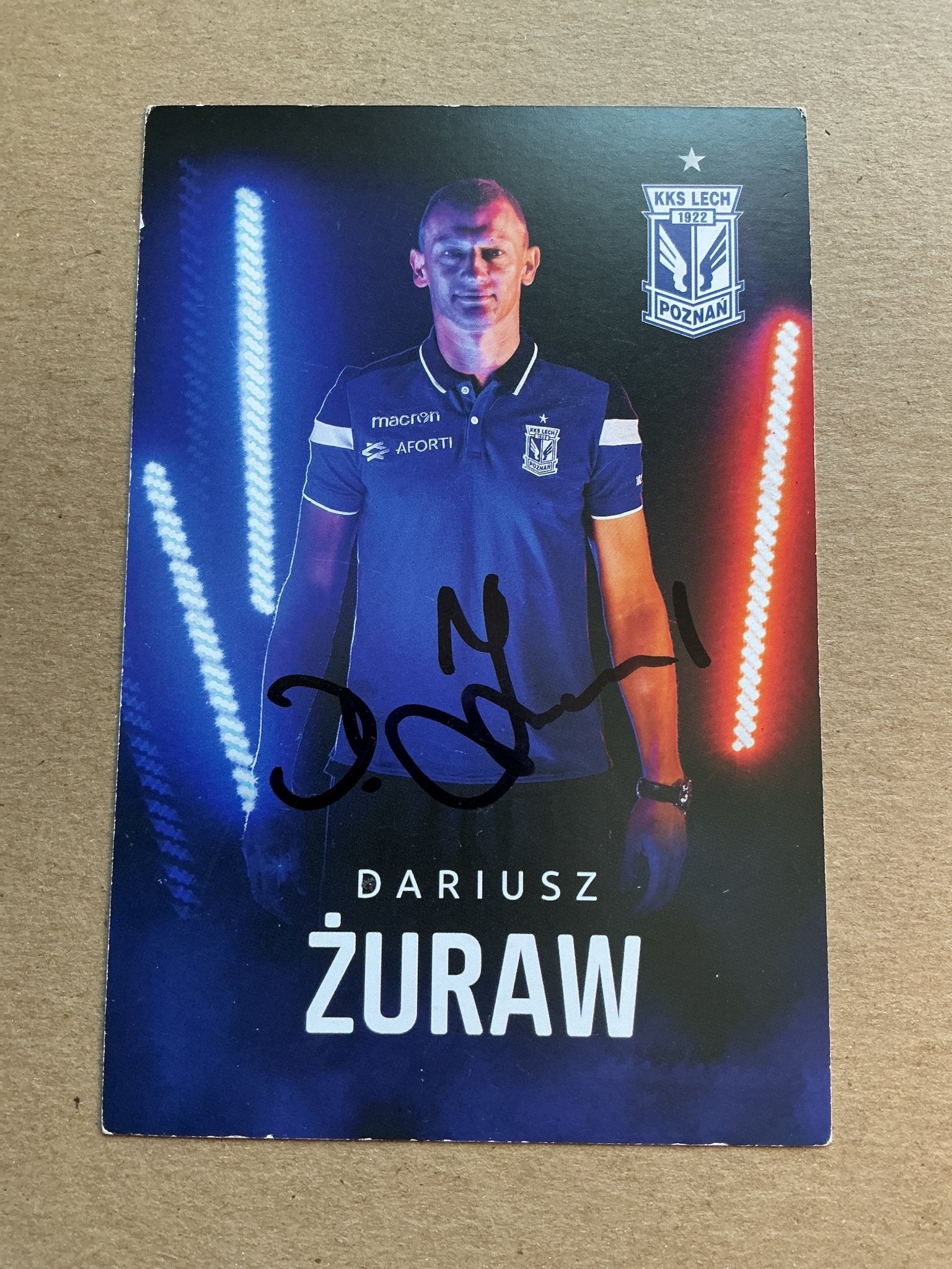 Dariusz Żuraw, Poland 🇵🇱 Lech Poznań 2019/20 hand signed - Autographs-World