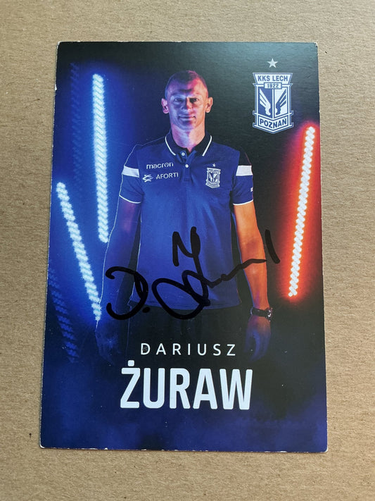 Dariusz Żuraw, Poland 🇵🇱 Lech Poznań 2019/20 hand signed - Autographs-World