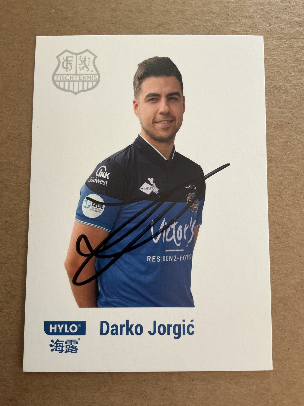 Darko Jorgic, Slovenia 🇸🇮 Table Tennis Summer Olympics 2024 hand signed - Autographs-World