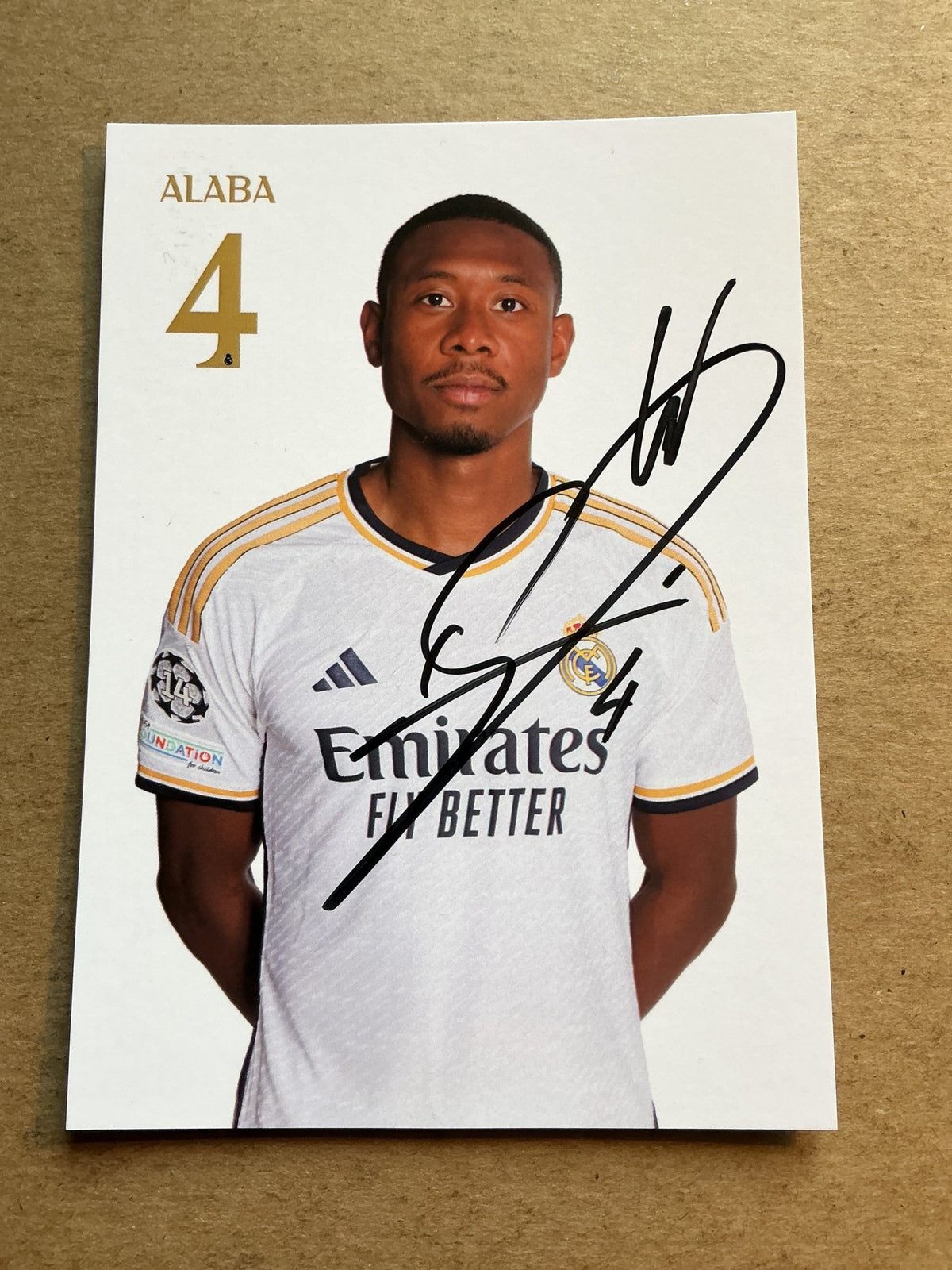 David Alaba, Austria 🇦🇹 Real Madrid 2023/24 hand signed - Autographs-World