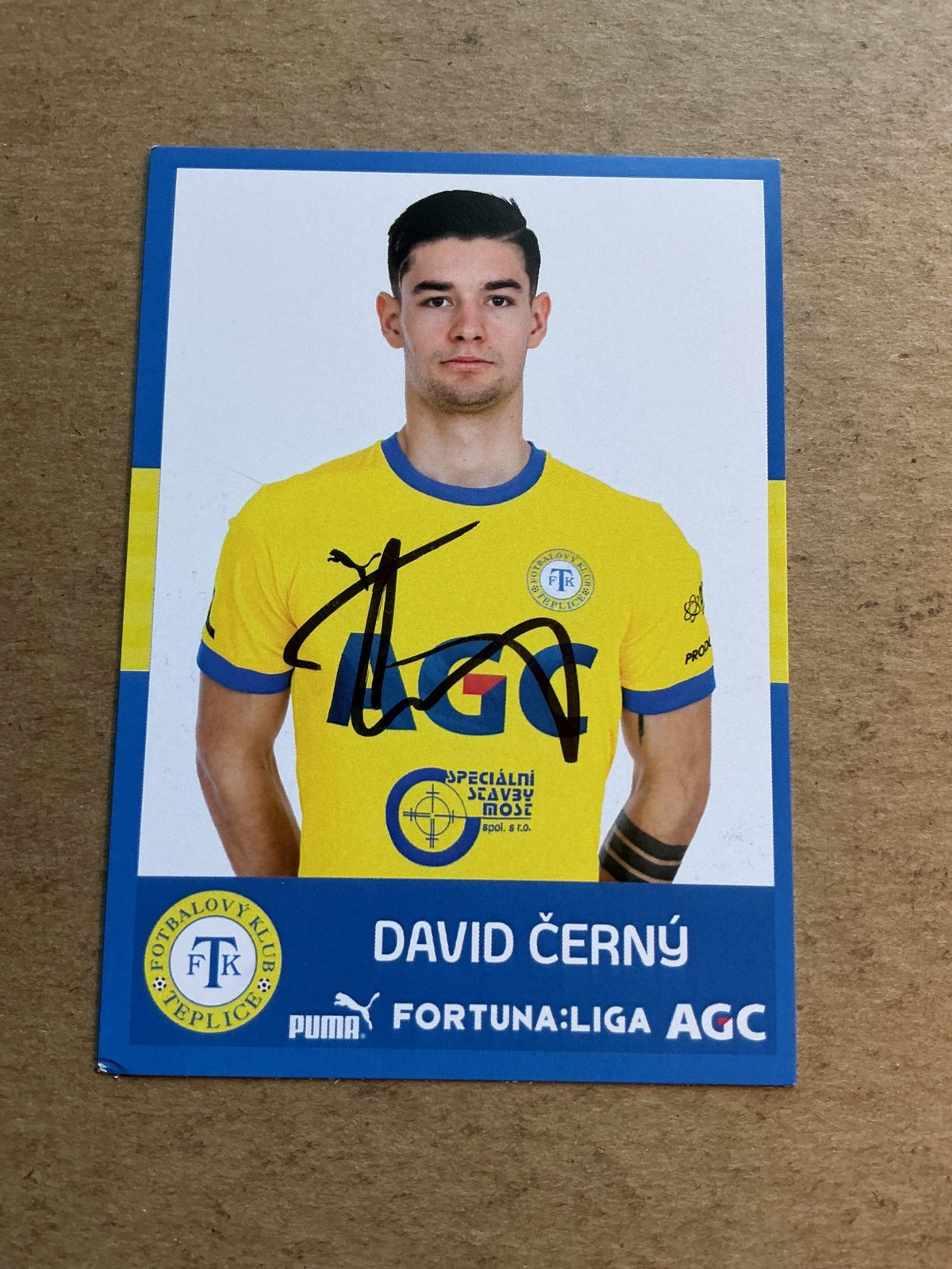 David Černý, Czech Republic 🇨🇿 FK Teplice 2020/21 hand signed - Autographs-World