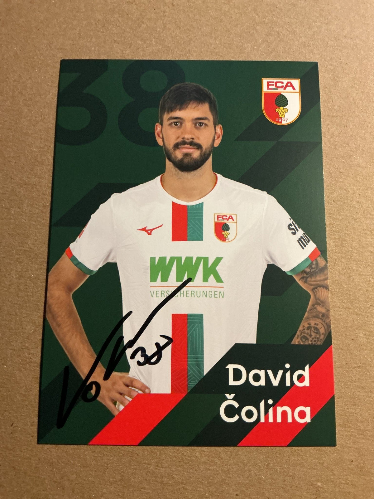 David Colina, Croatia 🇭🇷 FC Augsburg 2023/24 hand signed - Autographs-World