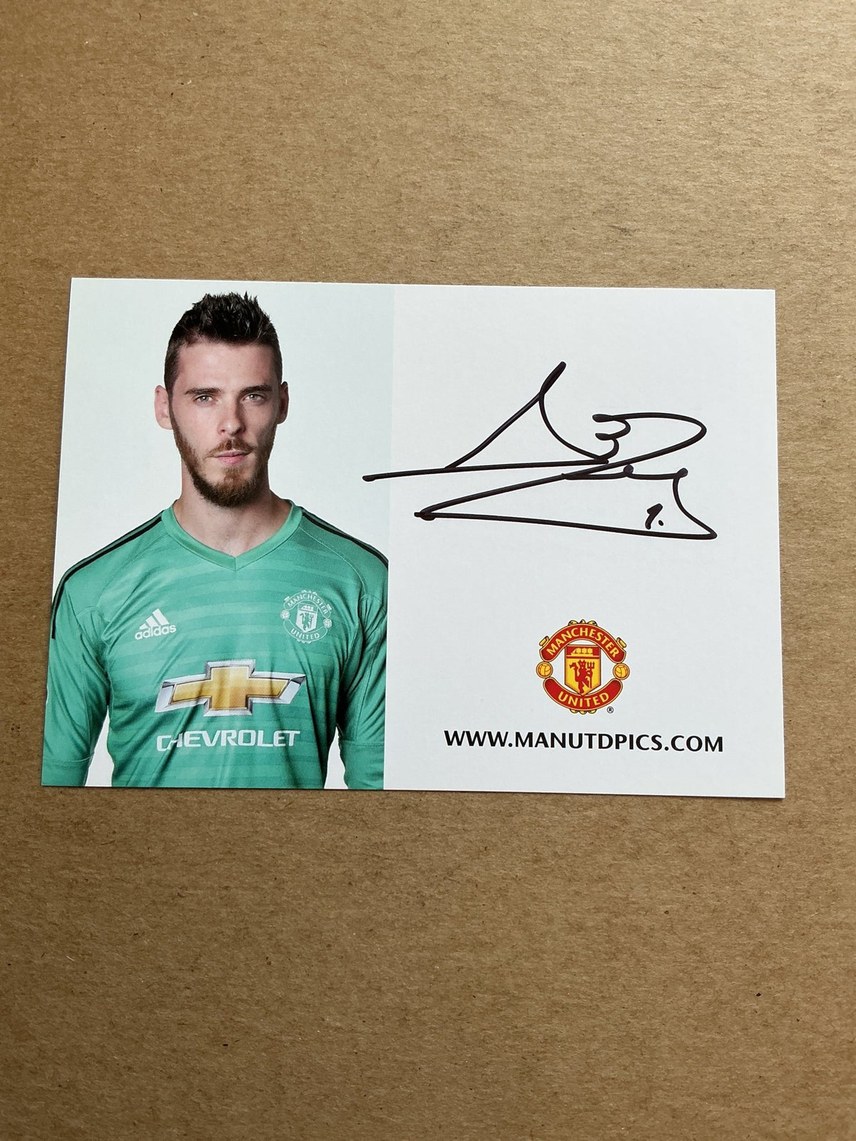 David de Gea, Spain 🇪🇸 Manchester United 2018/19 hand signed - Autographs-World