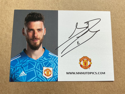 David de Gea, Spain 🇪🇸 Manchester United 2022/23 hand signed - Autographs-World