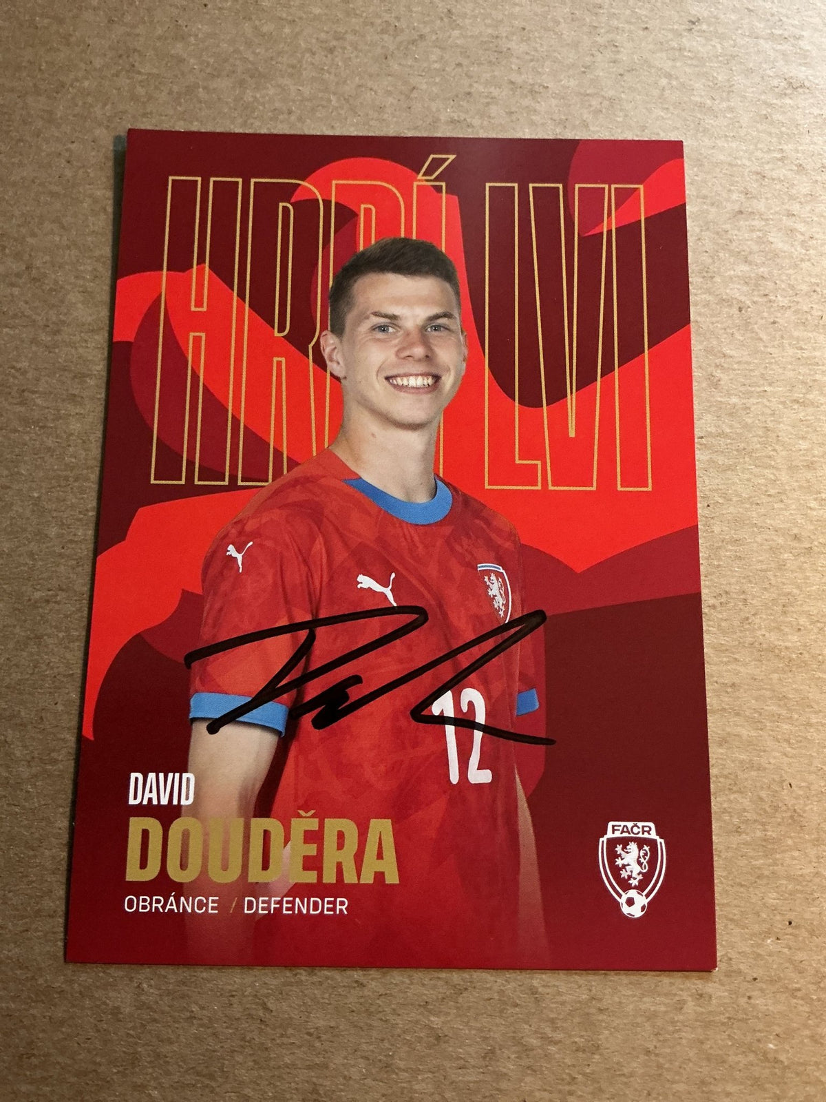David Doudera, Czech Republic 🇨🇿 2023 hand signed - Autographs-World