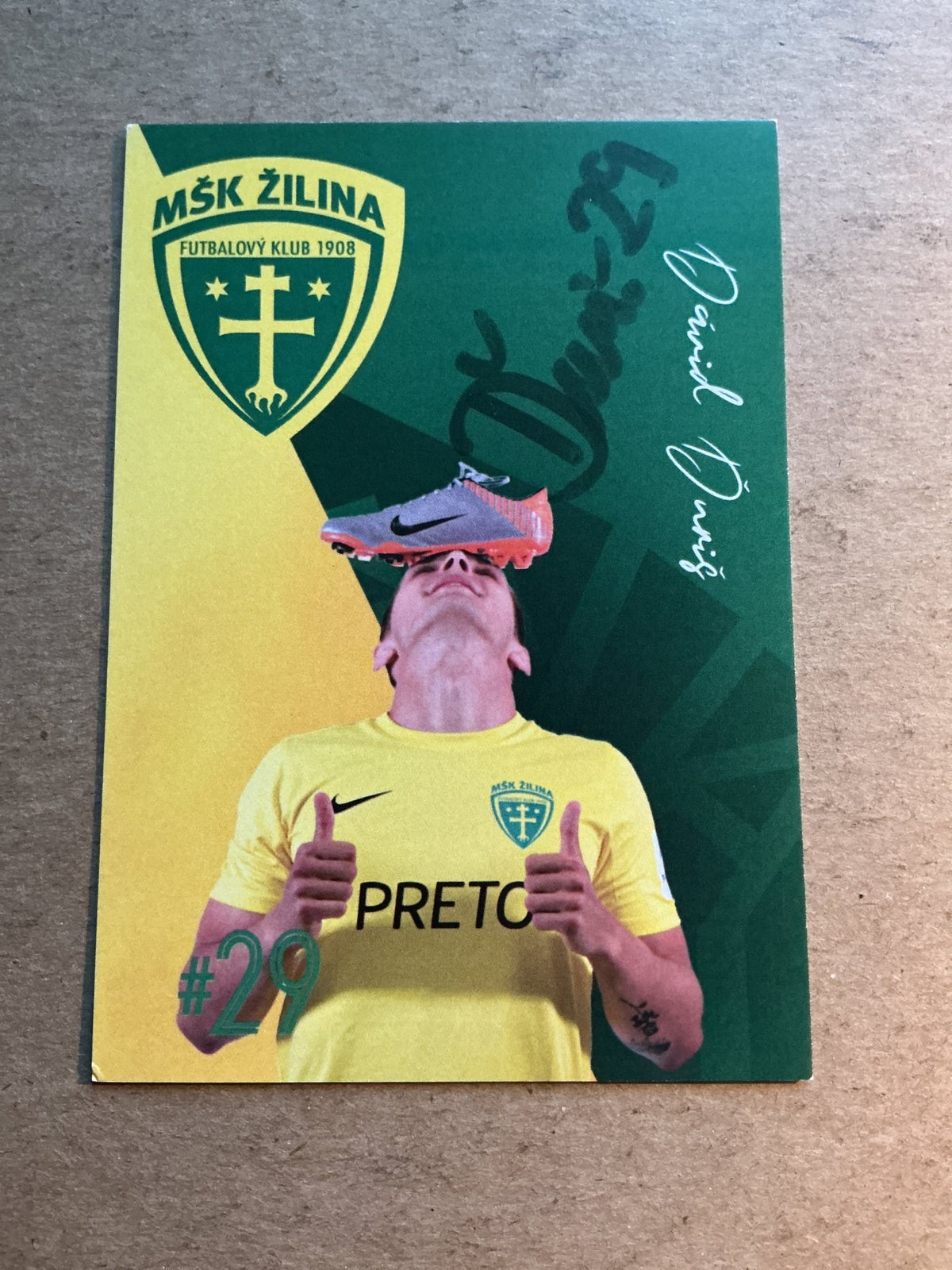 Dávid Duriš, Slovakia 🇸🇰 MŠK Žilina 2021/22 hand signed - Autographs-World