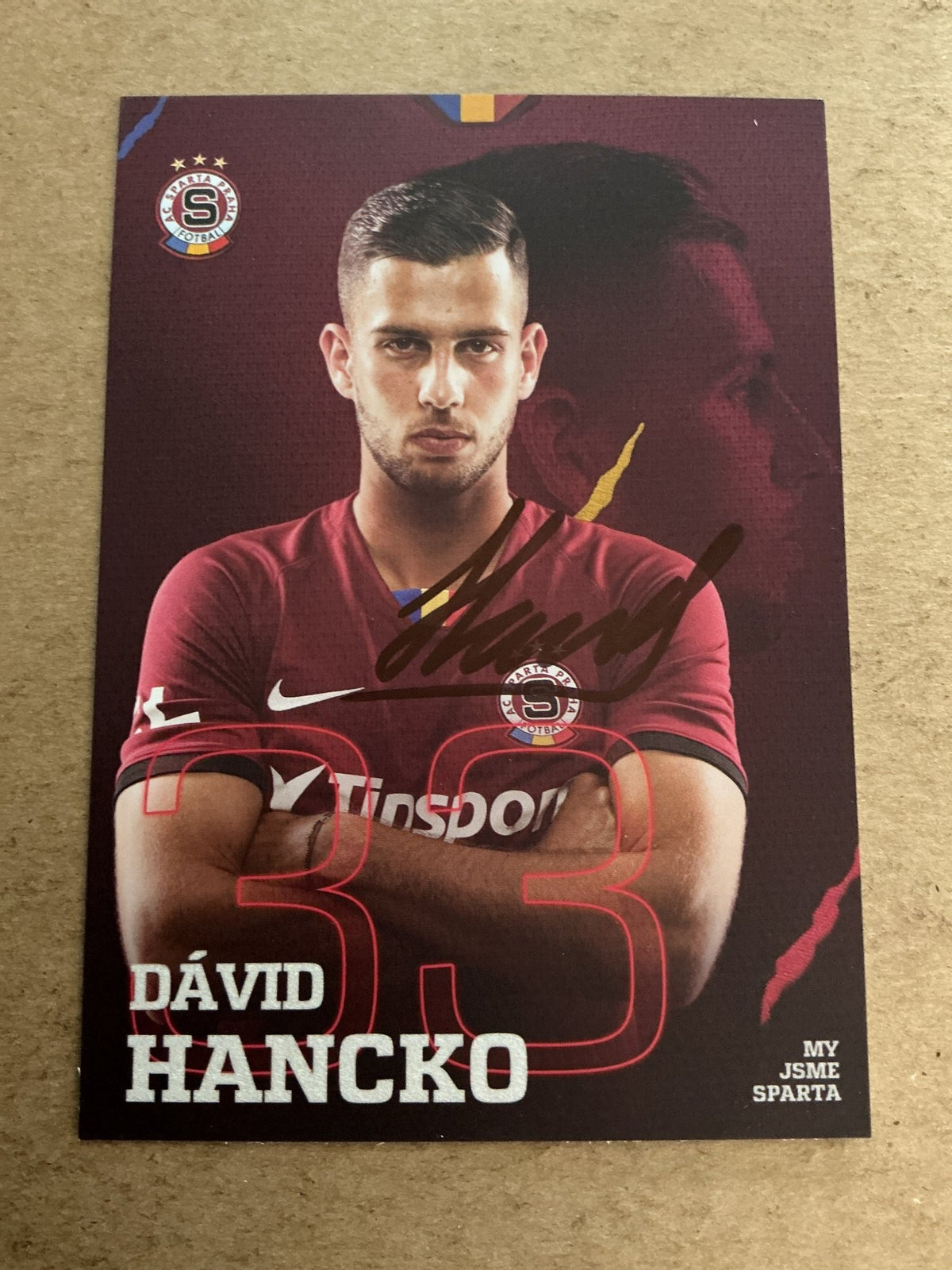 Dávid Hancko, Slovakia 🇸🇰 AC Sparta Prague 2020/21 hand signed - Autographs-World