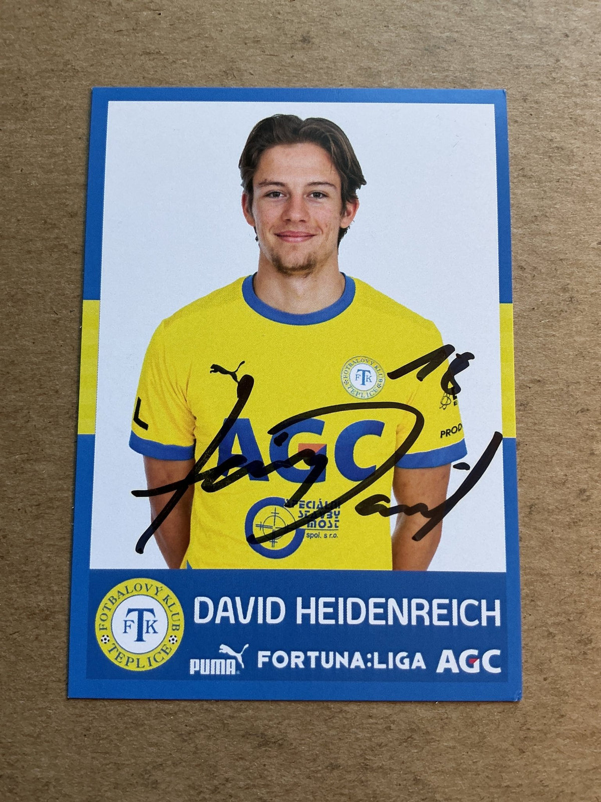 David Heidenreich, Czech Republic 🇨🇿 FK Teplice 2020/21 hand signed - Autographs-World