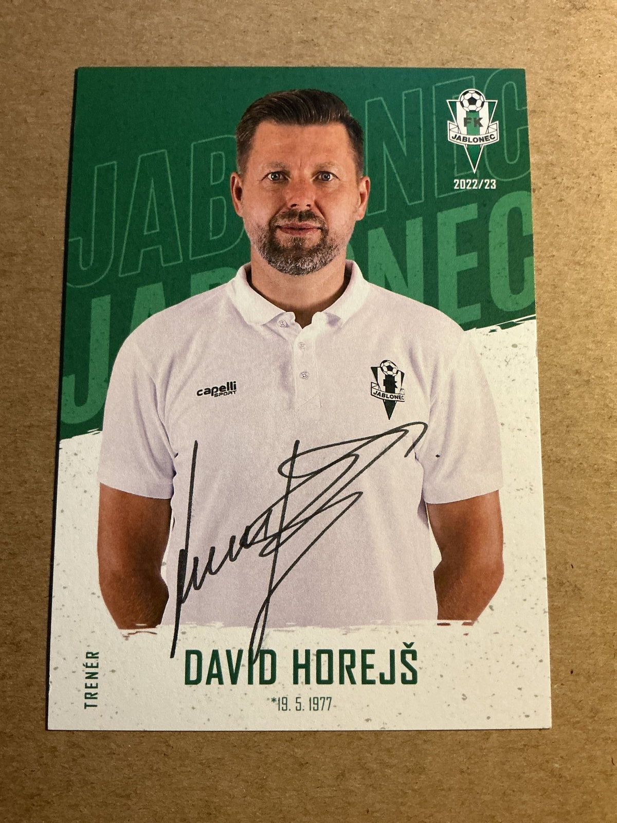 David Horejš, Czech Republic 🇨🇿 FK Jablonec 2022/23 hand signed - Autographs-World