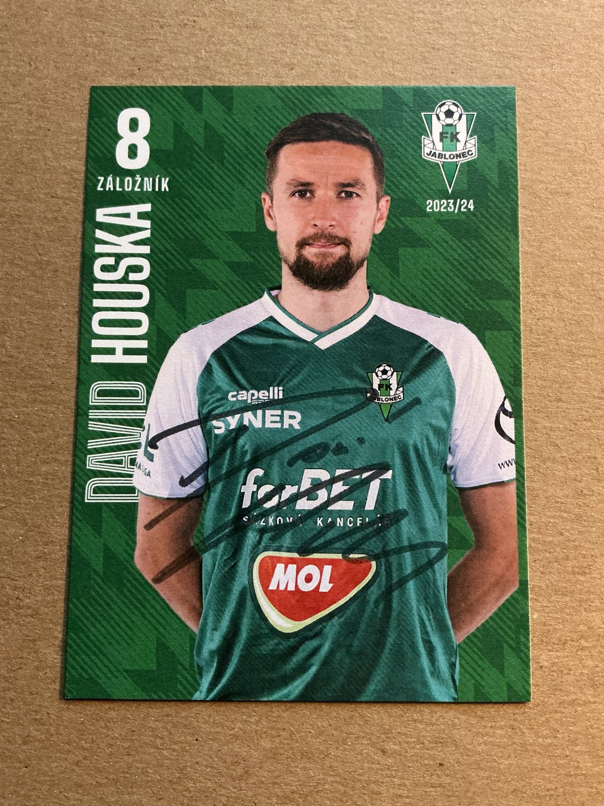 David Houska, Czech Republic 🇨🇿 FK Jablonec 2023/24 hand signed - Autographs-World