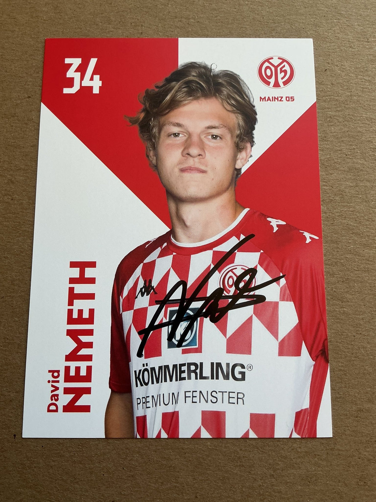 David Nemeth, Austria 🇦🇹 FSV Mainz 05 2021/22 hand signed - Autographs-World
