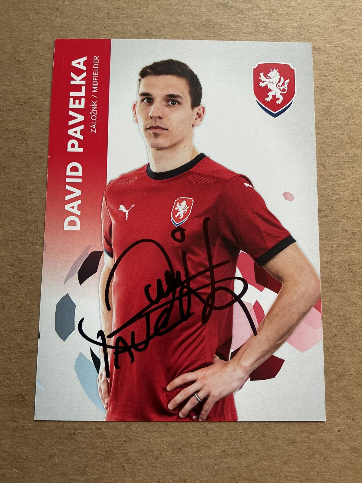 David Pavelka, Czech Republic 🇨🇿 UEFA Euro Cup 2020 hand signed - Autographs-World