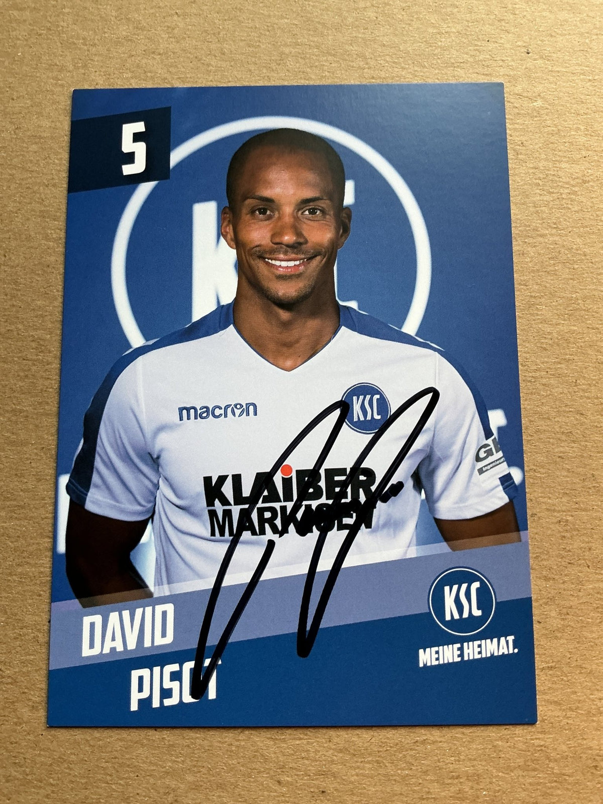 David Pisot, Germany 🇩🇪 Karlsruher SC 2019/20 hand signed - Autographs-World