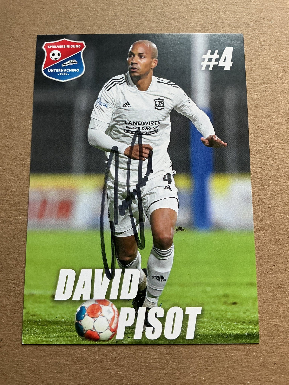 David Pisot, Germany 🇩🇪 SpVgg Unterhaching 2021/22 hand signed - Autographs-World