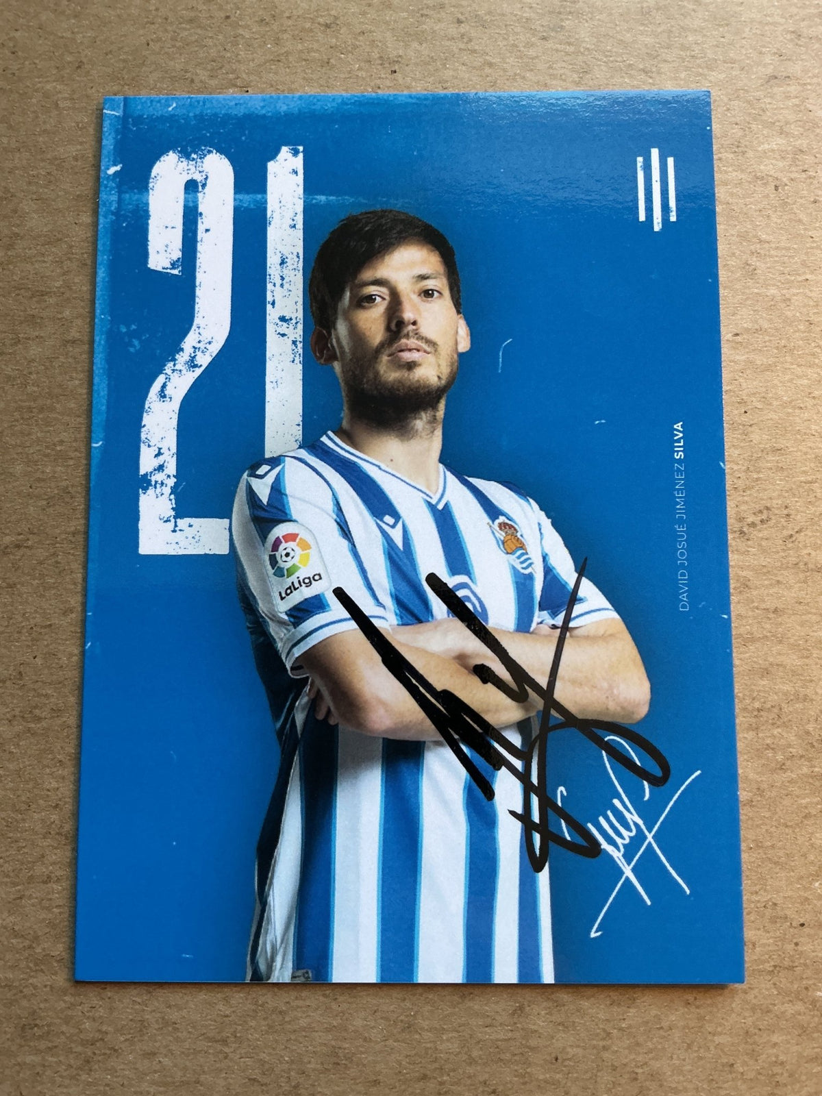 David Silva, Spain 🇪🇸 Real Sociedad 2020/21 hand signed - Autographs-World
