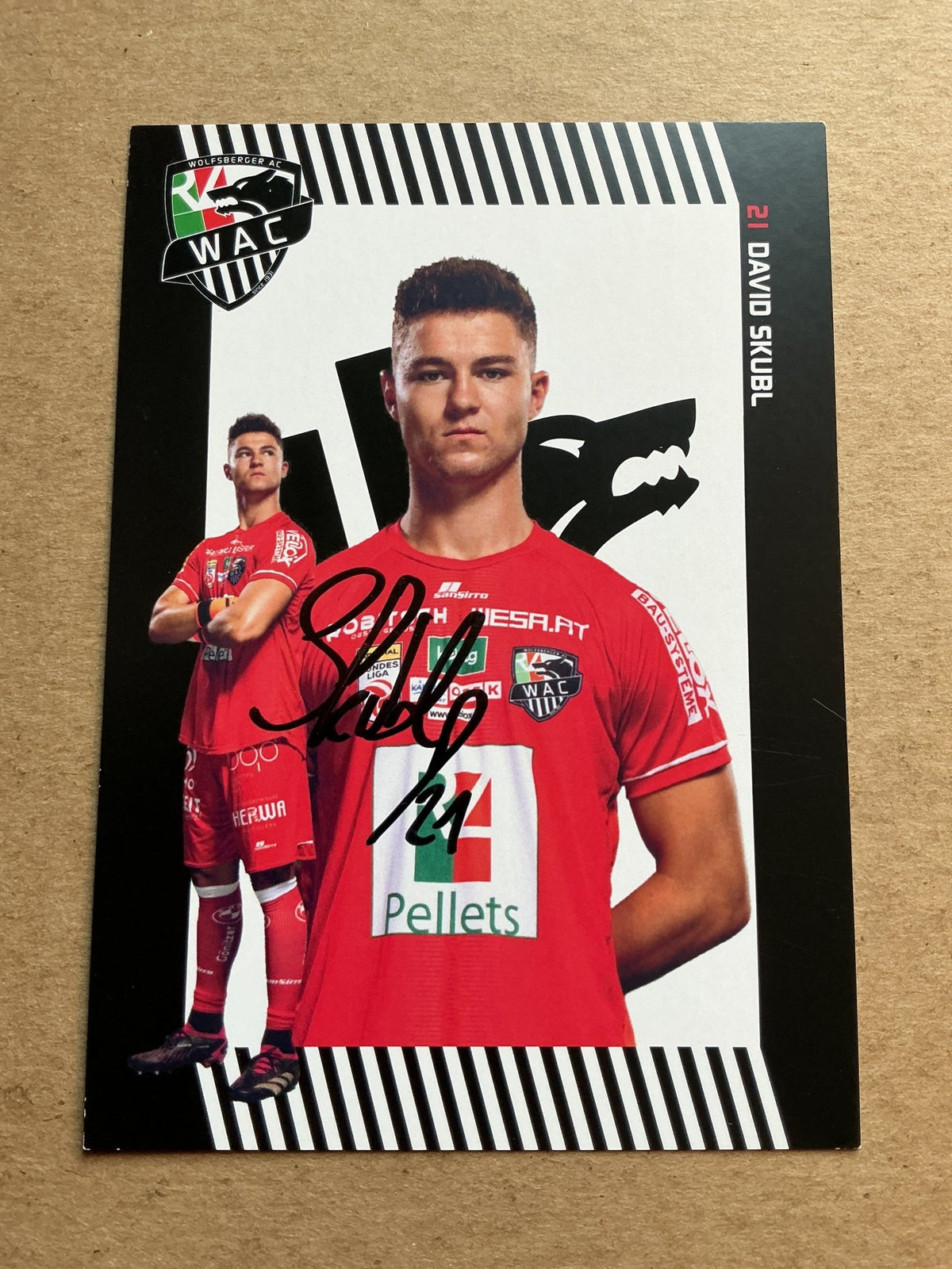 David Skubl, Austria 🇦🇹 Wolfsberger AC 2023/24 hand signed - Autographs-World
