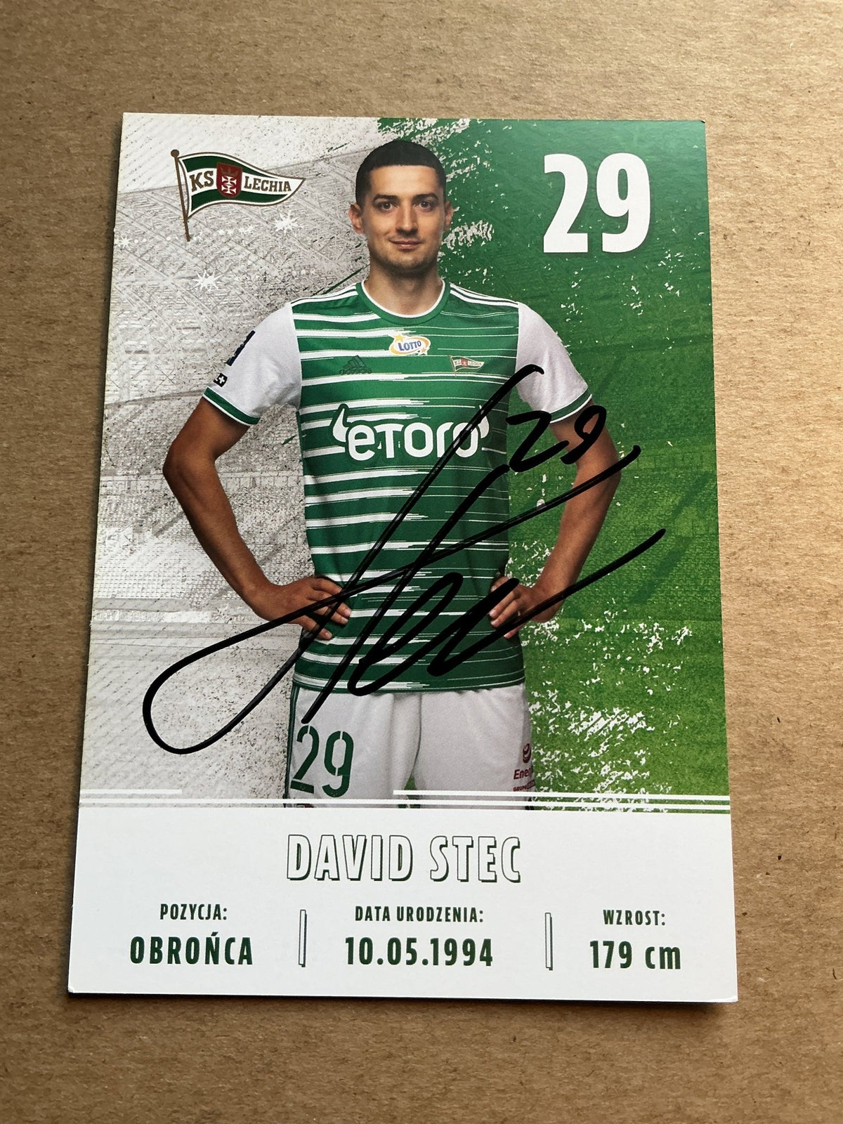 David Stec, Austria 🇦🇹 Lechia Gdansk 2022/23 hand signed - Autographs-World
