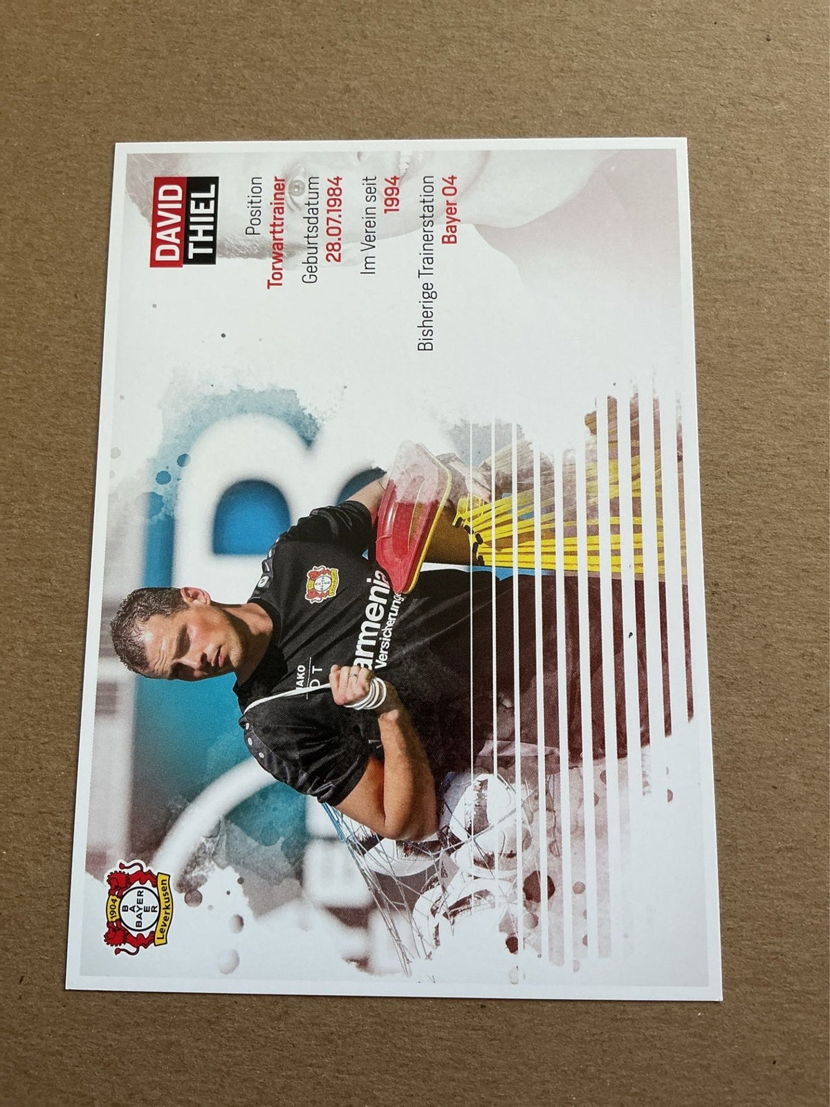 David Thiel, Germany 🇩🇪 Bayer 04 Leverkusen 2017/18 hand signed - Autographs-World