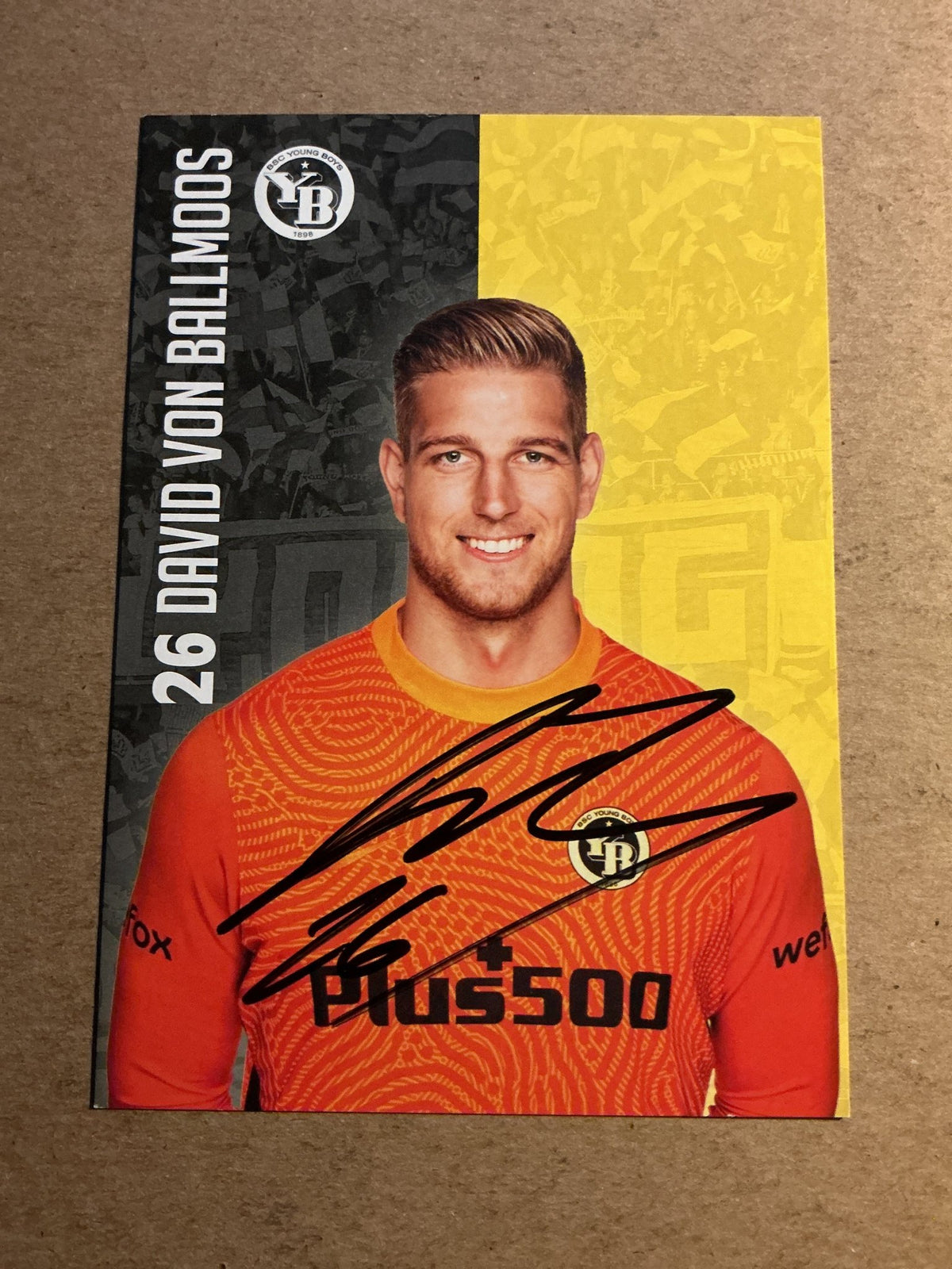 David von Ballmoos, Switzerland 🇨🇭 BSC Young Boys 2021/22 hand signed - Autographs-World