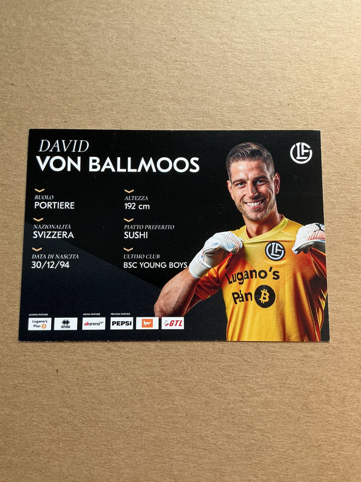 David von Ballmoos, Switzerland 🇨🇭 HC Lugano 2025/26 hand signed - Autographs-World
