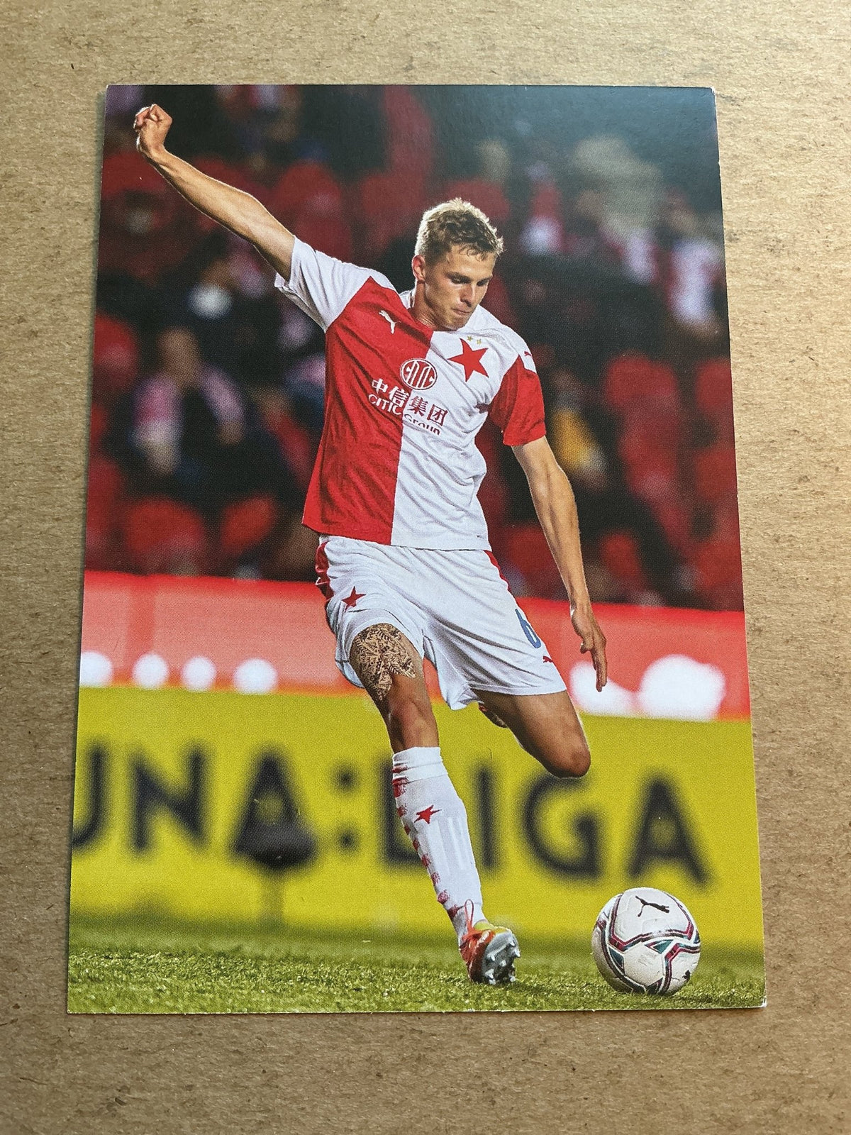 David Zima, Czech Republic 🇨🇿 SK Slavia Prague 2020/21 hand signed - Autographs-World
