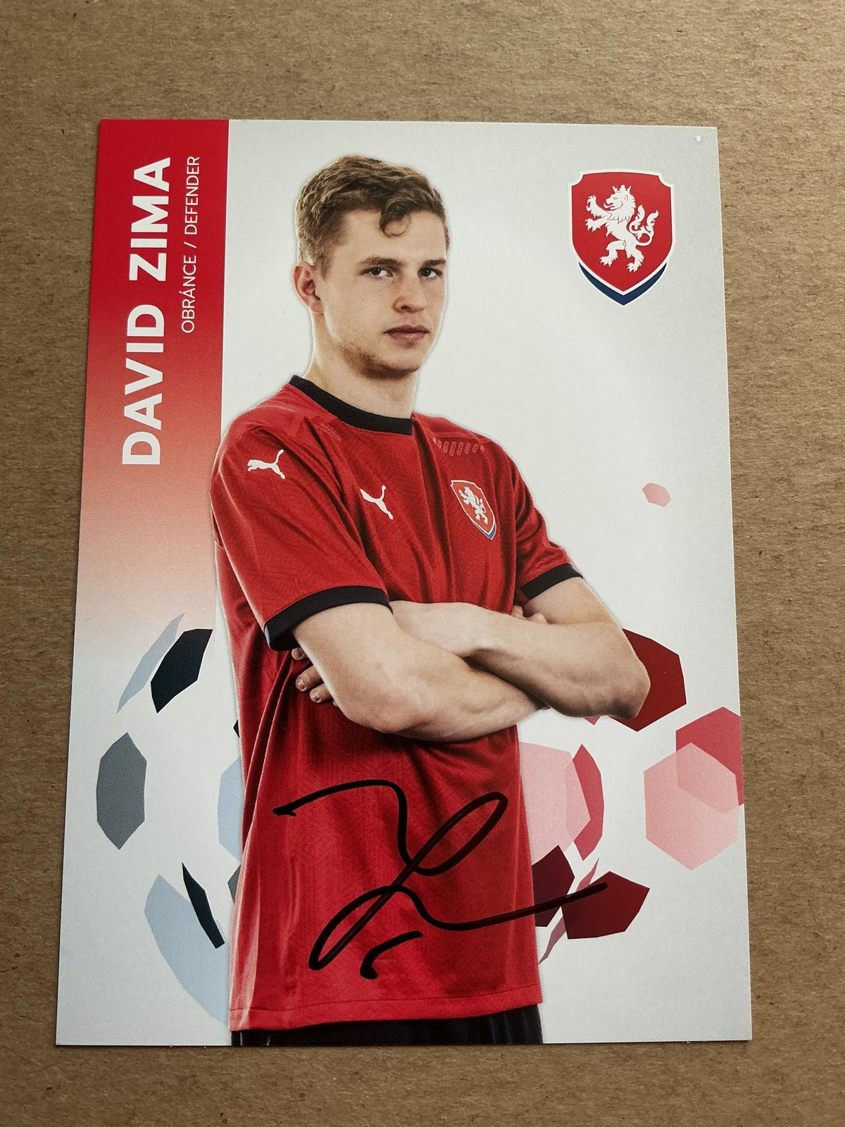 David Zima, Czech Republic 🇨🇿 UEFA Euro Cup 2020 hand signed - Autographs-World