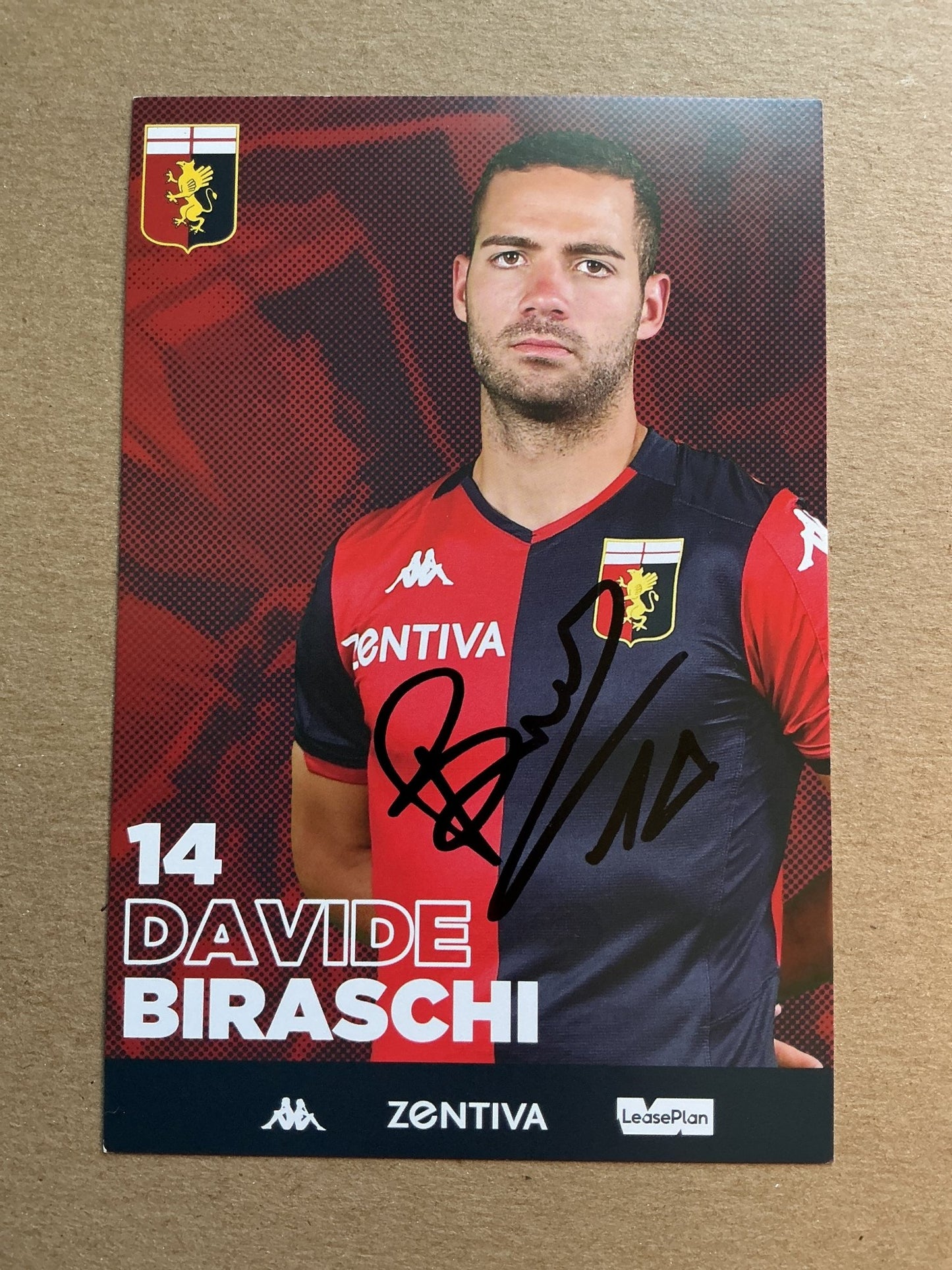 Davide Birashi, Italy 🇮🇹 Genoa CFC 2019/20 hand signed - Autographs-World