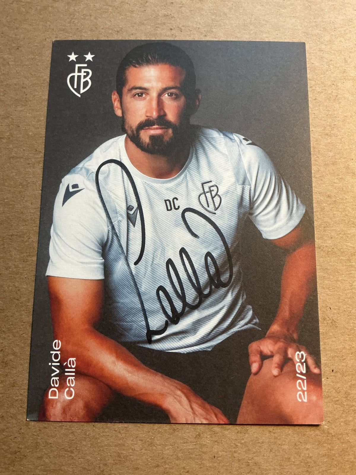 Davide Callà, Switzerland 🇨🇭 FC Basel 2022/23 hand signed - Autographs-World
