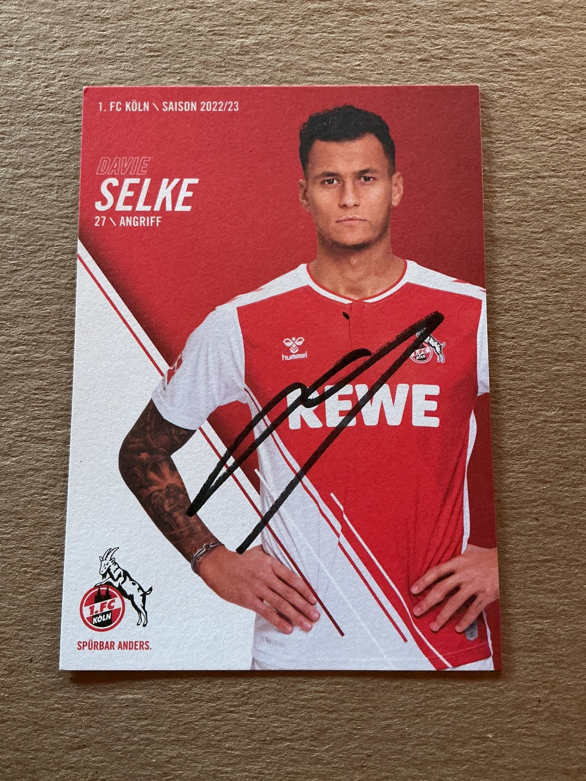 Davie Selke, Germany 🇩🇪 1.FC Köln 2022/23 hand signed - Autographs-World