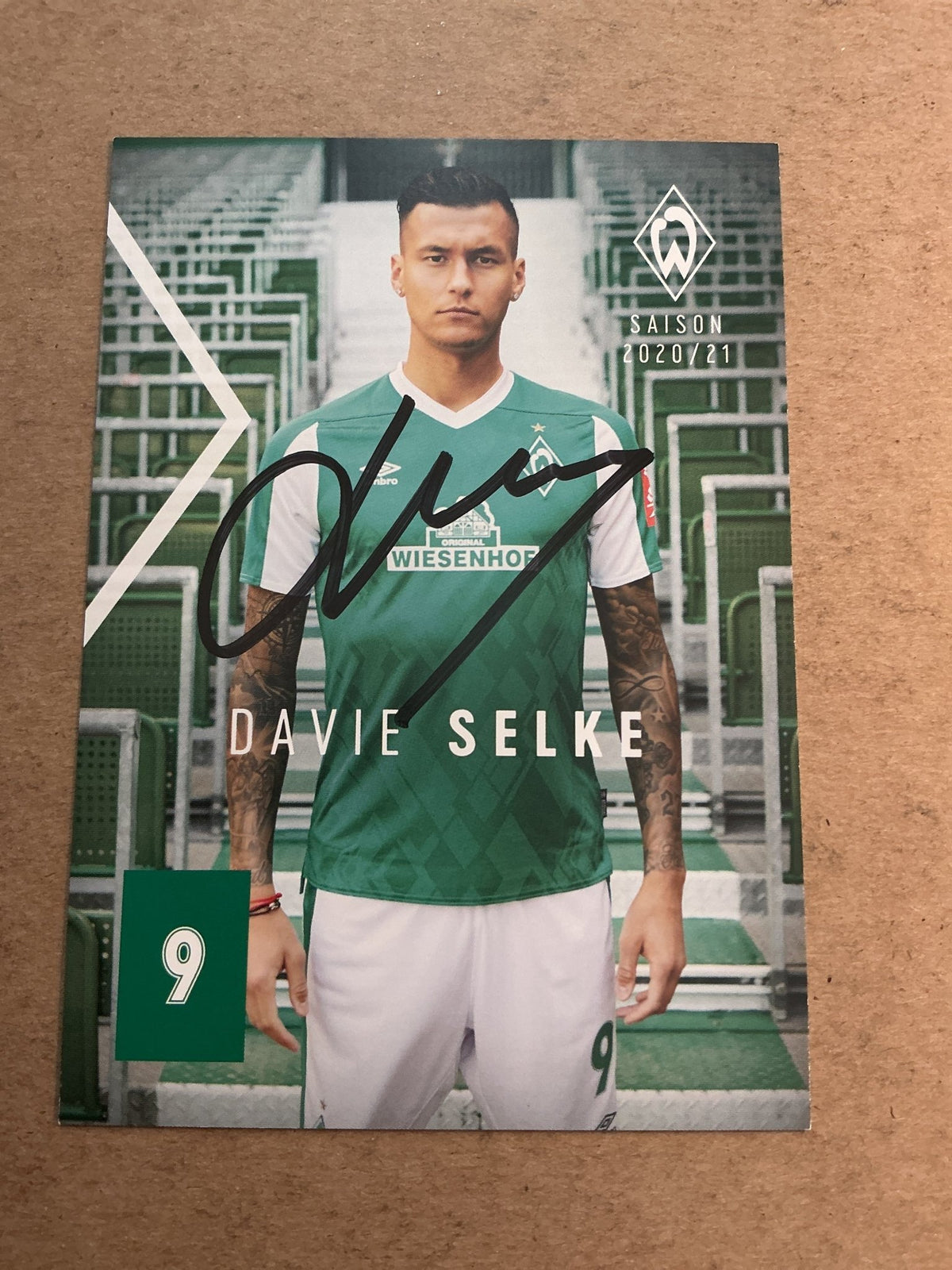 Davie Selke, Germany 🇩🇪 SV Werder Bremen 2020/21 hand signed - Autographs-World