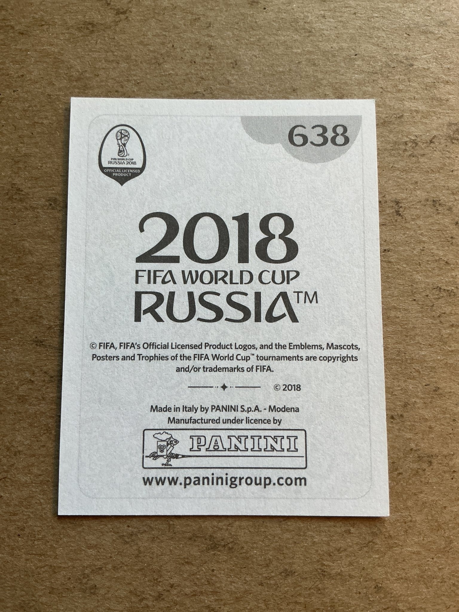 Davinson Sánchez, Colombia 🇨🇴 FIFA World Cup 2018 Panini hand signed - Autographs-World