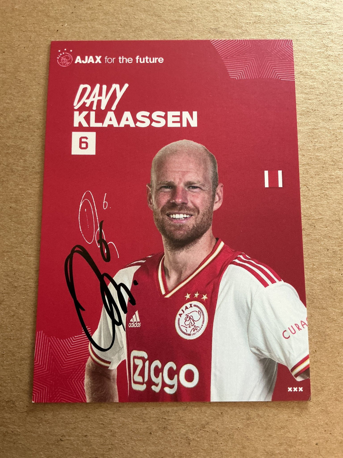 Davy Klaassen, Netherlands 🇳🇱 Ajax Amsterdam 2022/23 hand signed - Autographs-World