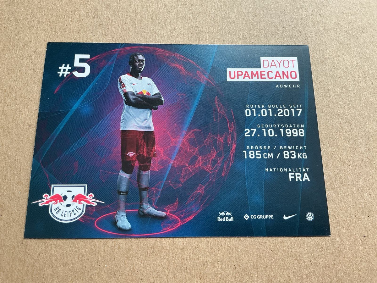 Dayot Upamecano, France 🇫🇷 RB Leipzig 2018/19 hand signed - Autographs-World