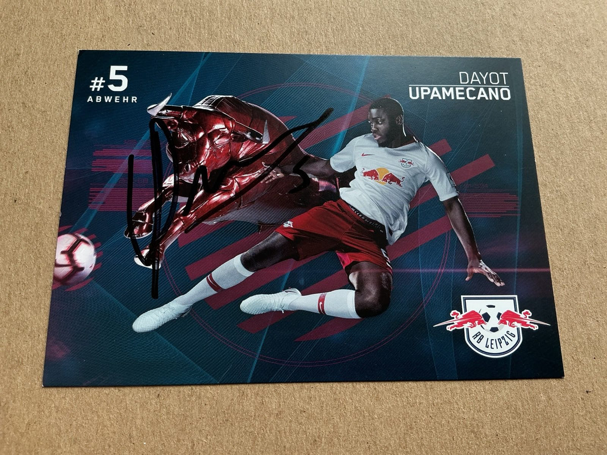 Dayot Upamecano, France 🇫🇷 RB Leipzig 2018/19 hand signed - Autographs-World