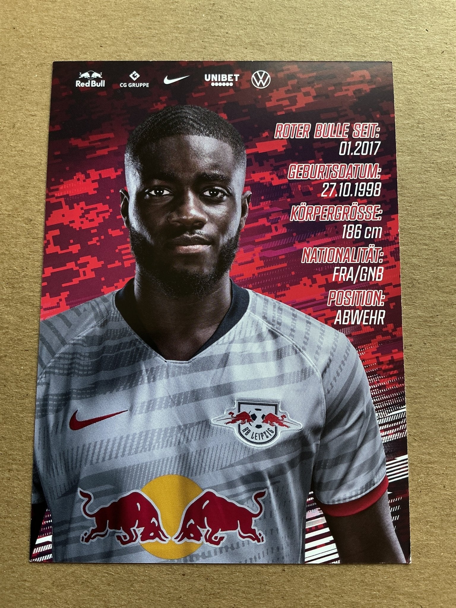 Dayot Upamecano, France 🇫🇷 RB Leipzig 2019/20 hand signed - Autographs-World