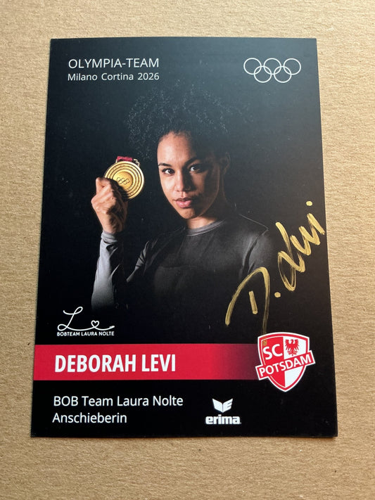 Deborah Levi, Germany 🇩🇪 Bobsledd Winter 2025/26 hand signed - Autographs-World