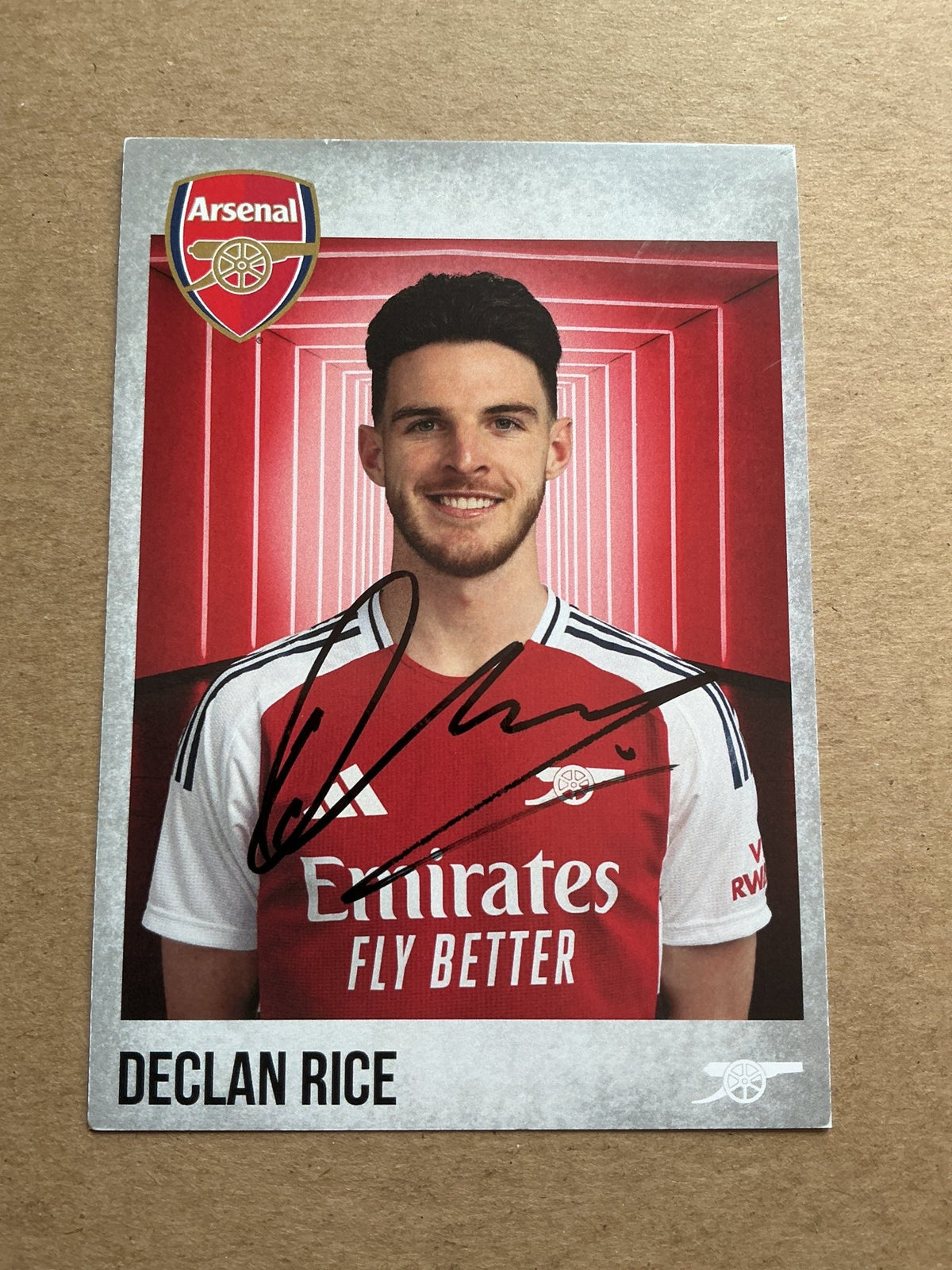Declan Rice, England 🏴󠁧󠁢󠁥󠁮󠁧󠁿 Arsenal FC 2024/25 hand signed - Autographs-World