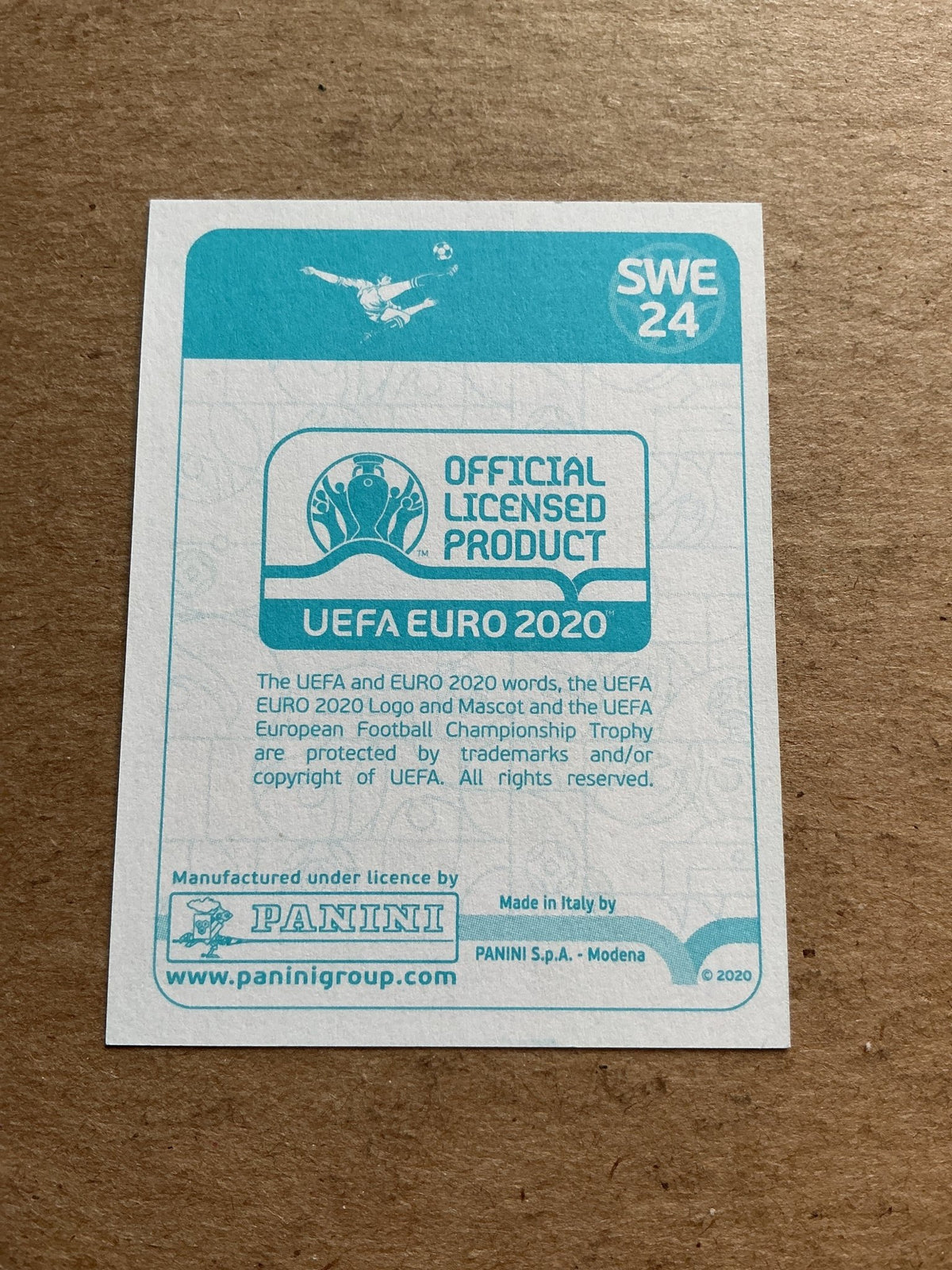 Dejan Kulusevski, Sweden 🇸🇪 UEFA Euro 2020 Panini hand signed - Autographs-World