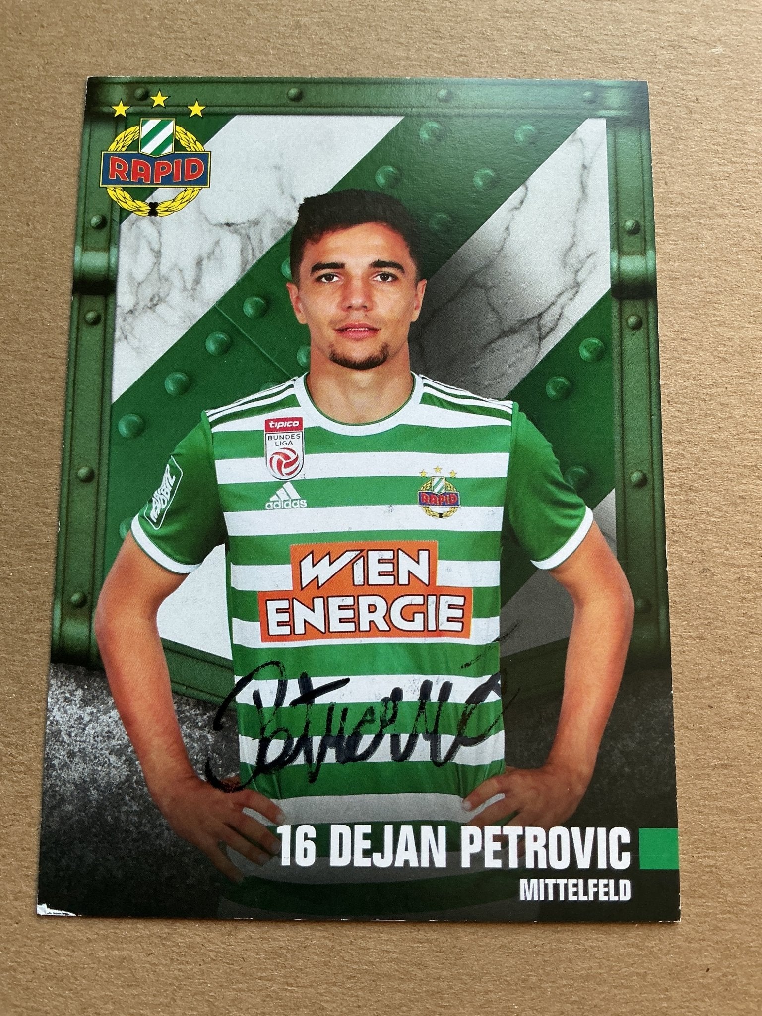 Dejan Petrovic, Slovenia 🇸🇮 Rapid Wien 2019/20 hand signed - Autographs-World