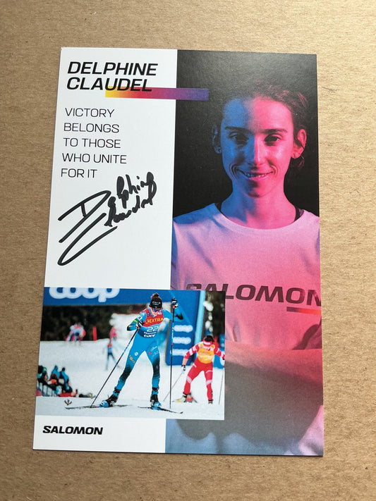 Delphine Claudel, France 🇫🇷 Cross Country Winter Sports 2024/25 hand signed - Autographs-World
