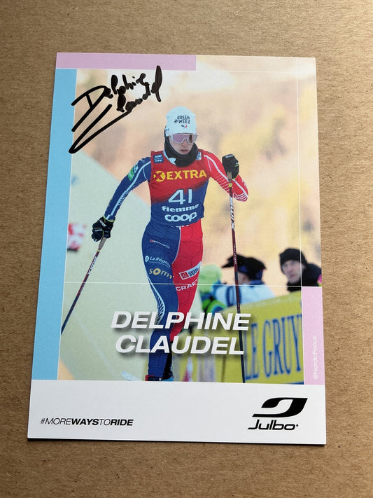 Delphine Claudel, France 🇫🇷 Cross Country Winter Sports 2024/25 hand signed - Autographs-World