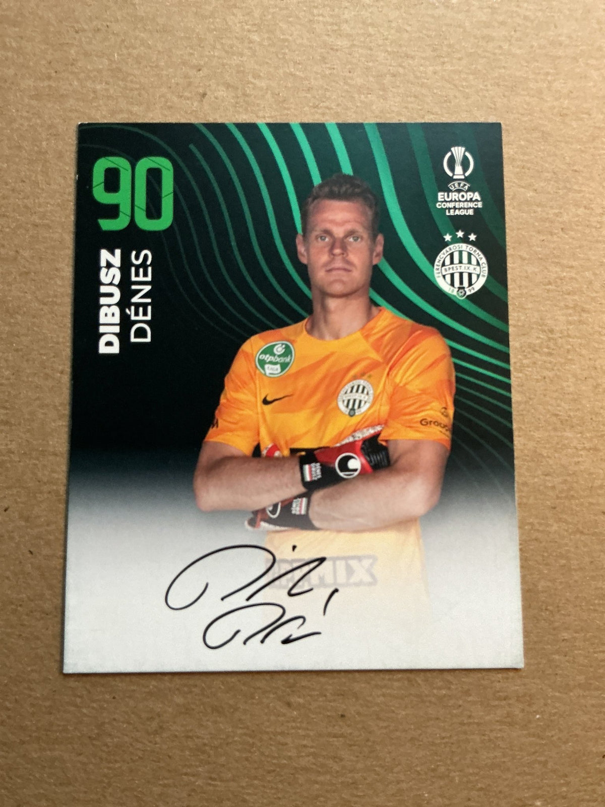 Dénes Dibusz, Hungary 🇭🇺 Ferencváros TC 2023/24 hand signed - Autographs-World