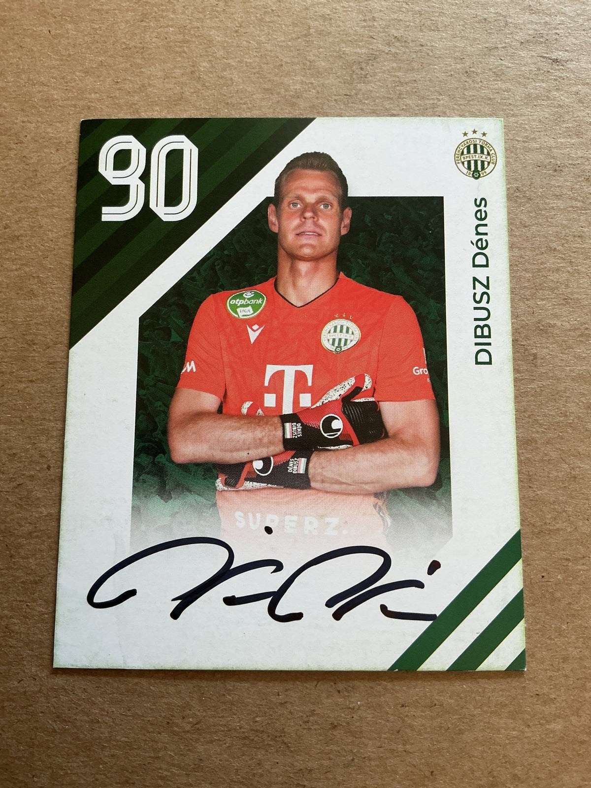 Denes Dibusz, Hungary 🇭🇺 Ferencvaros TC 2024/25 hand signed - Autographs-World