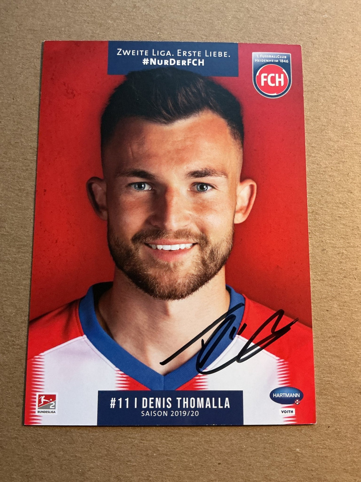Denis Thomalla, Germany 🇩🇪 1.FC Heidenheim 2019/20 hand signed - Autographs-World