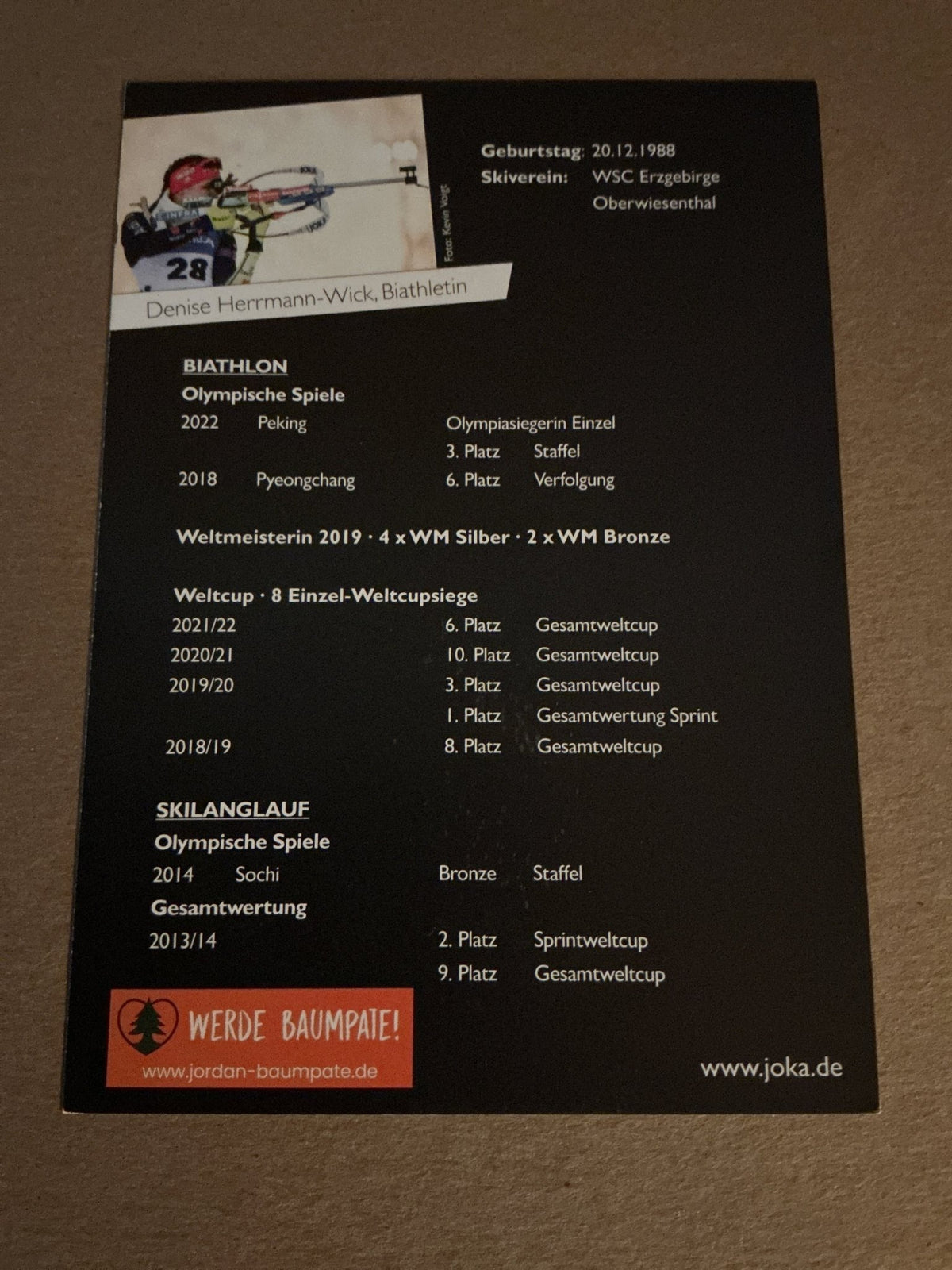 Denise Herrmann-Wick, Germany 🇩🇪 Biathlon 2023/24 hand signed - Autographs-World