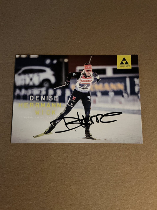 Denise Herrmann-Wick, Germany 🇩🇪 Biathlon 2023/24 hand signed - Autographs-World