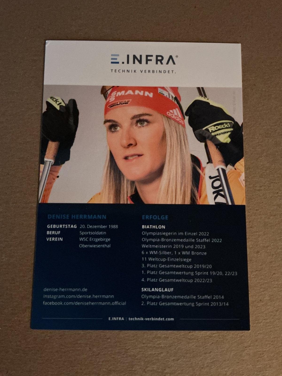 Denise Herrmann-Wick, Germany 🇩🇪 Biathlon 2023/24 hand signed - Autographs-World
