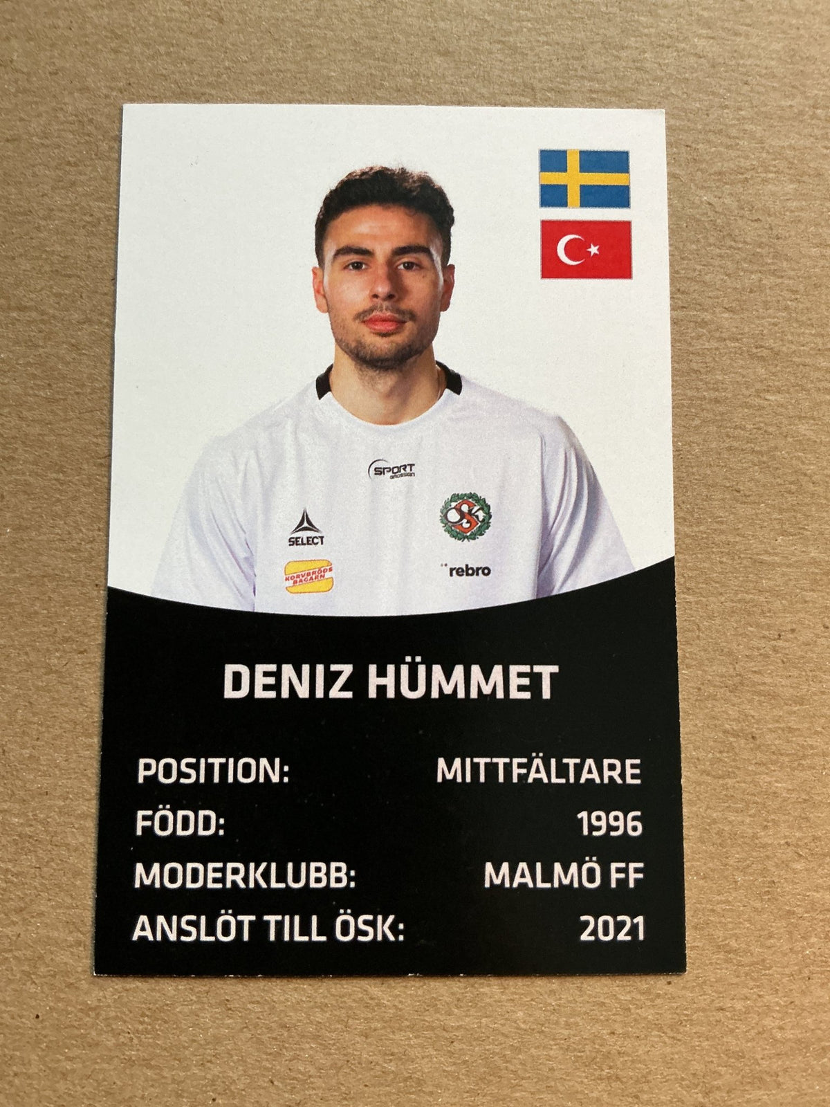 Deniz Hümmet, Türkiye 🇹🇷 Örebro SK 2021/22 hand signed - Autographs-World